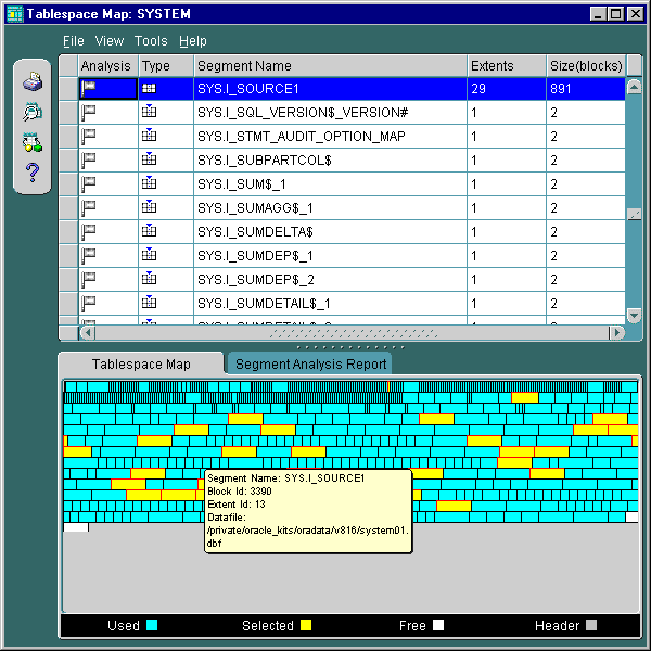 Introduction to the Tablespace Map
