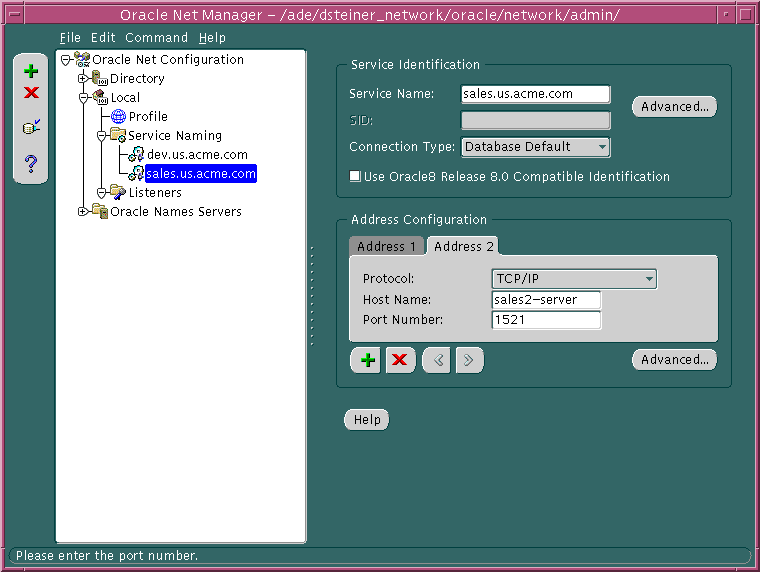 Configuring Oracle Connection Manager