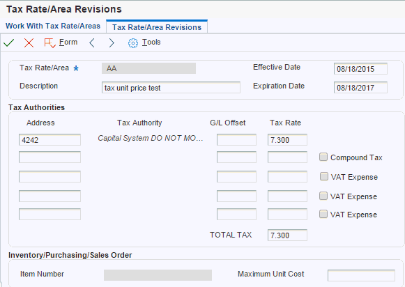 Setting Up the System for Colombian Taxes