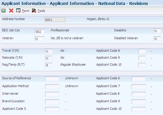 Tracking Applicants