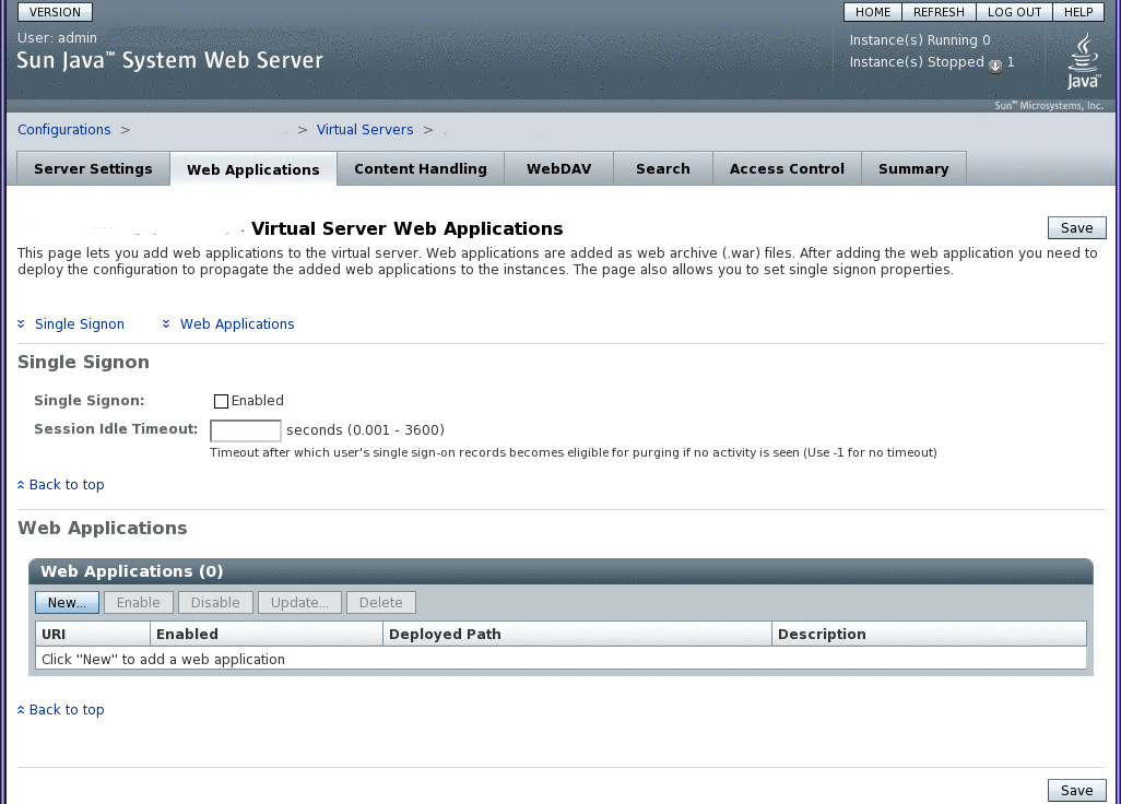 Deploying NameFinder in Sun Java System Server 7 Sun OpenDS