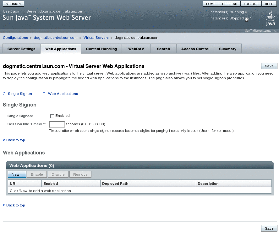Deploying the DSML Gateway in Sun Java System Server 7 Sun OpenDS