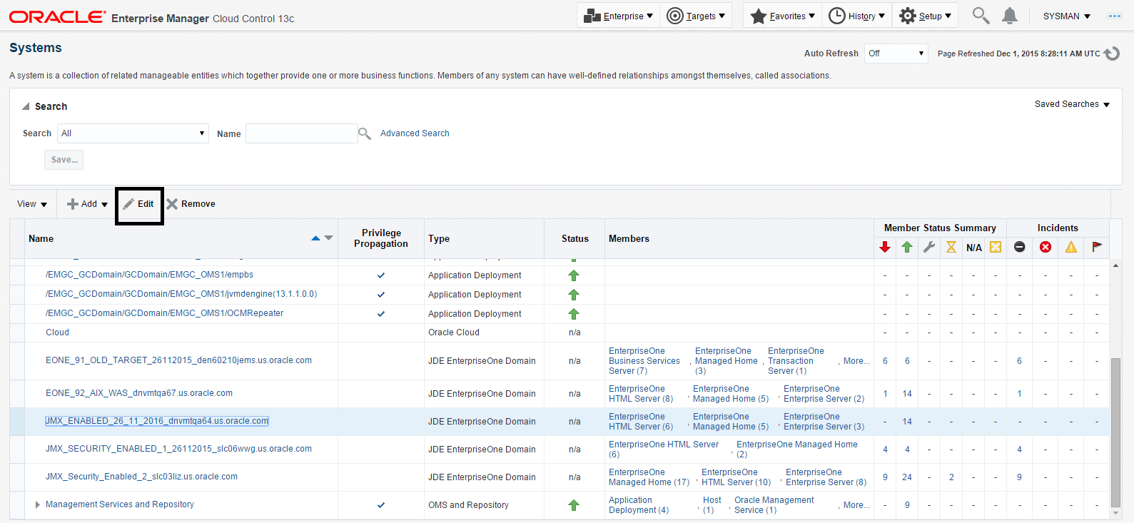 Using Cloud Control with JD Edwards EnterpriseOne