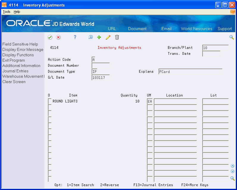 How to Adjust Inventory for Stock Items
