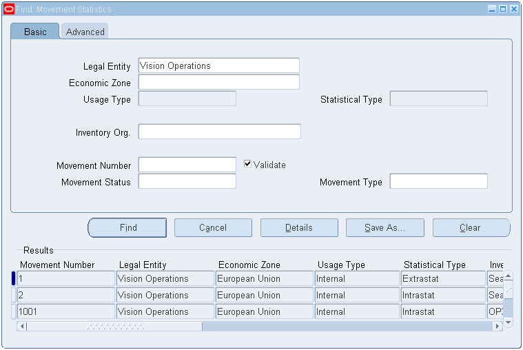 Oracle Inventory Movement Statistics User's Guide