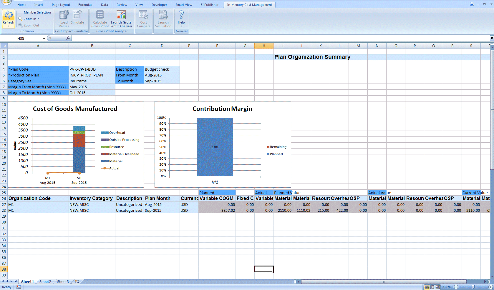 Oracle InMemory Cost Management for Discrete Industries User's Guide