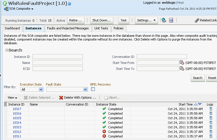 Managing SOA Composite Application Instances - 11g Release 1 (11.1