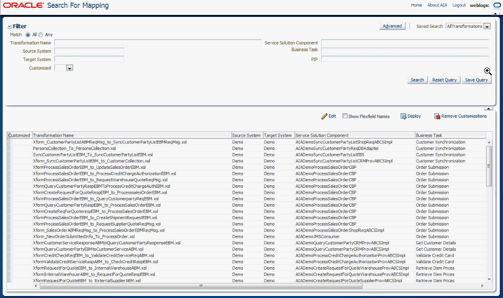 Editing Transformations Using Mapping Editor