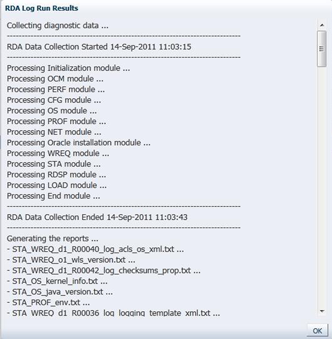 Display Log Run Information