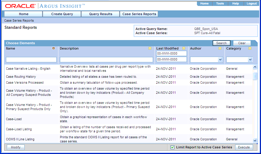 Generating and Scheduling Standard Reports