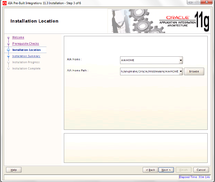 AIA PreBuilt Integrations Installer Screens