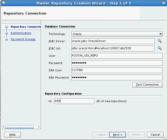 Creating a New Master Repository
