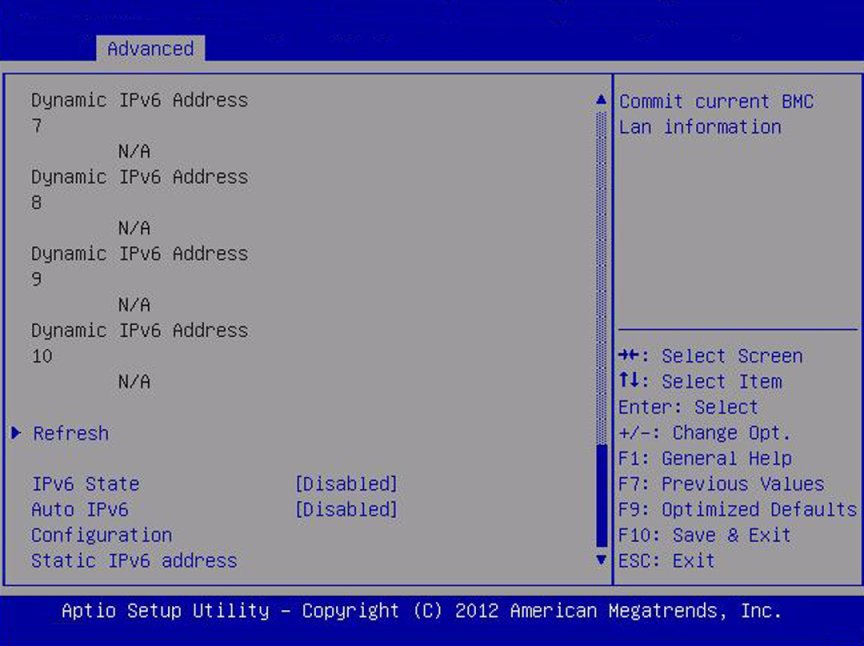 BIOS Setup Utility Screens Oracle® Server X58 Service Manual