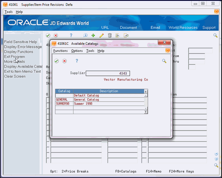Define Supplier Prices and Discount Rules