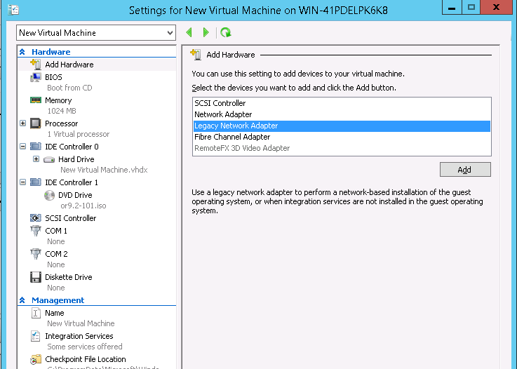 A.3 Microsoft Windows Server 2012 R2 HyperV
