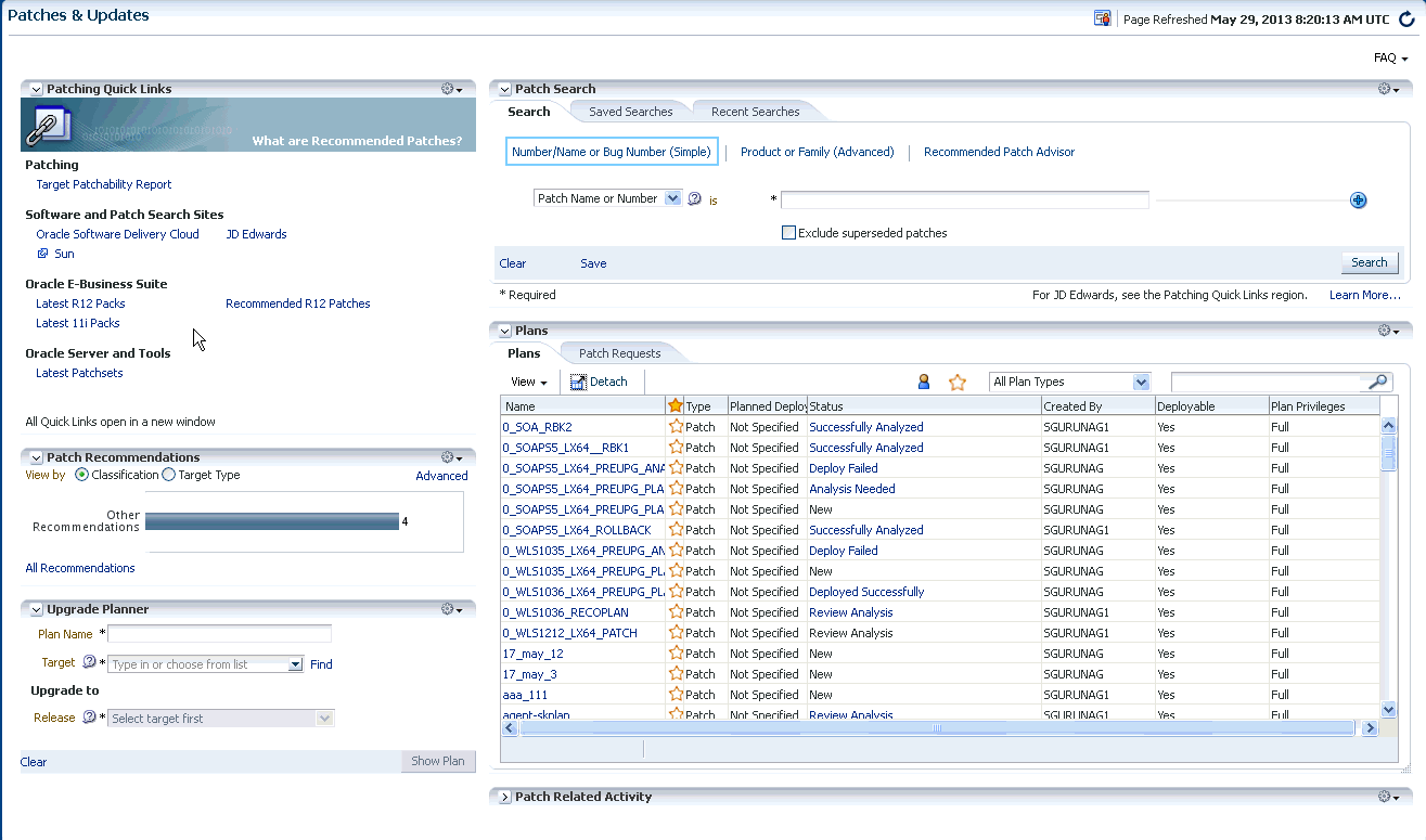 Patching Oracle Management Agents