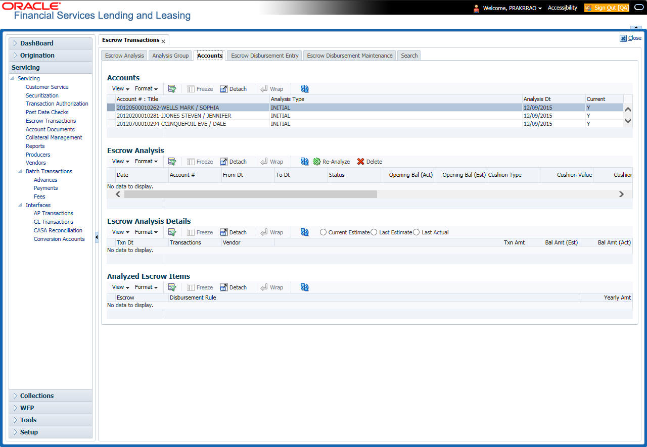 8. Escrow Transactions
