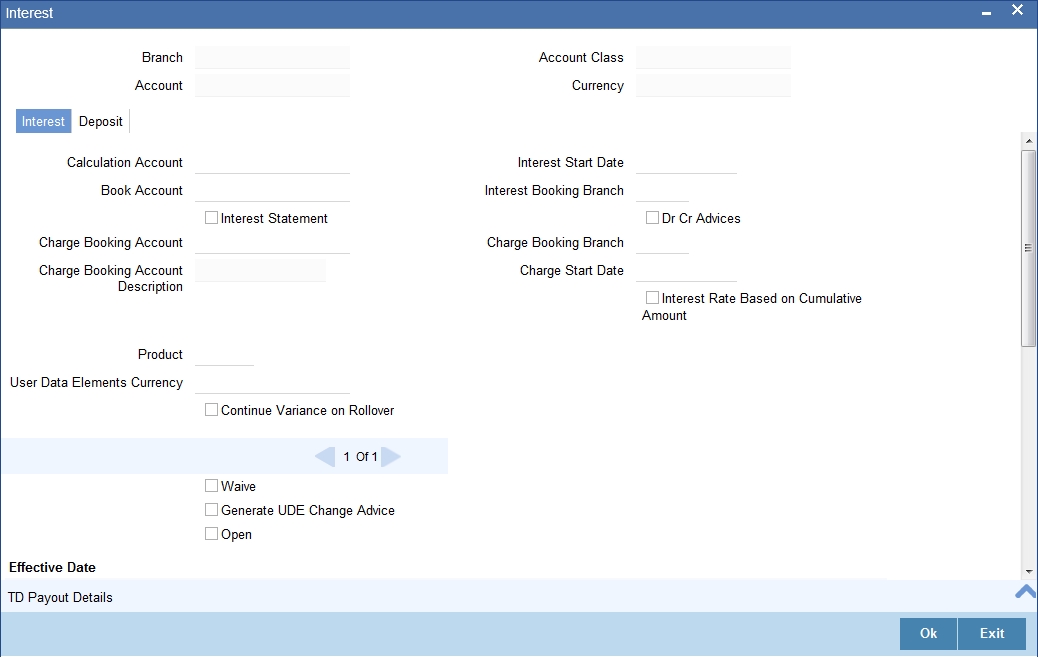 10. Time Deposit Transactions