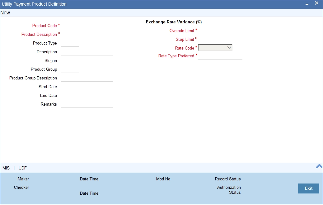 3. Defining Products for Utility Payments