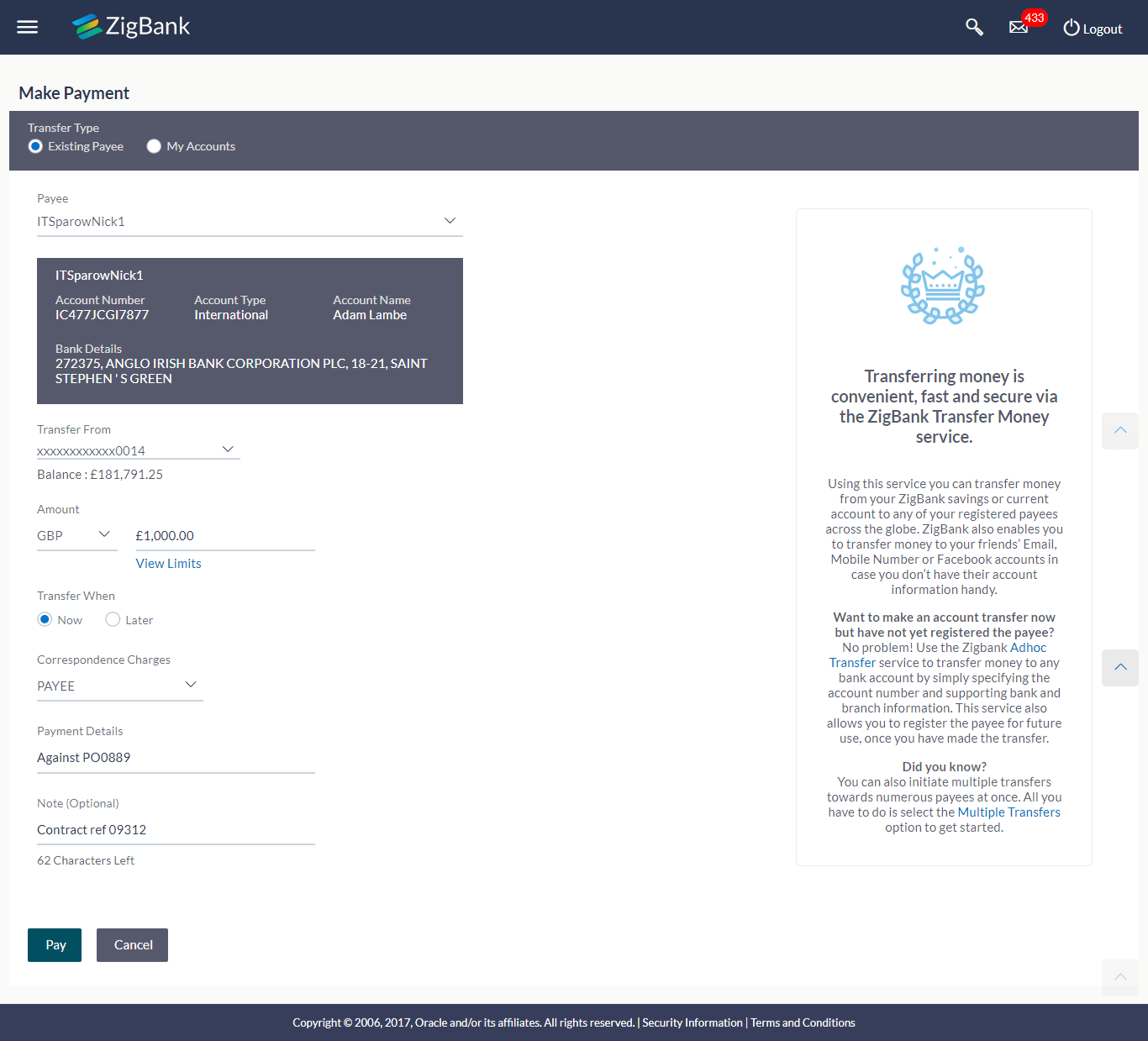 Payithere E Receipt Master of Documents