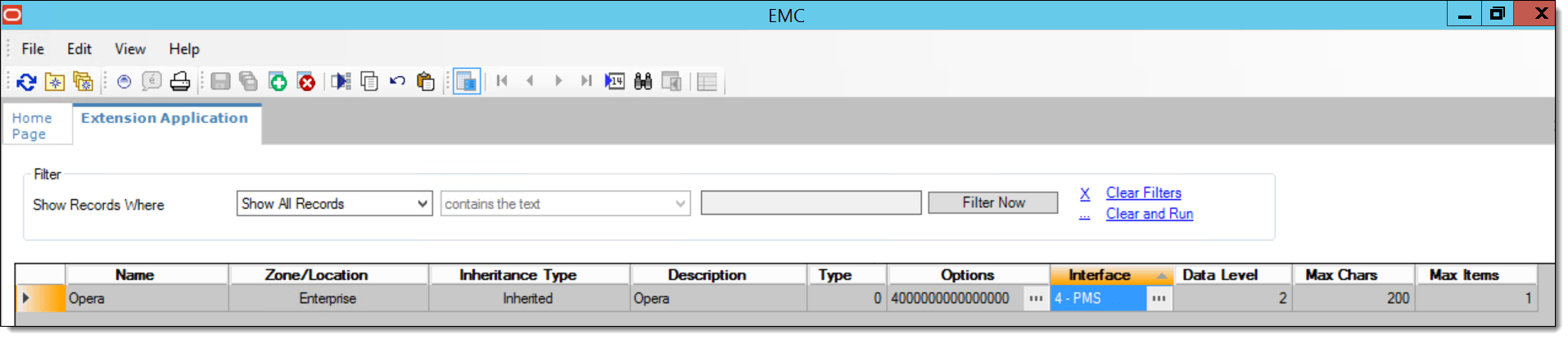 Configuring the OPERA PMS Interface