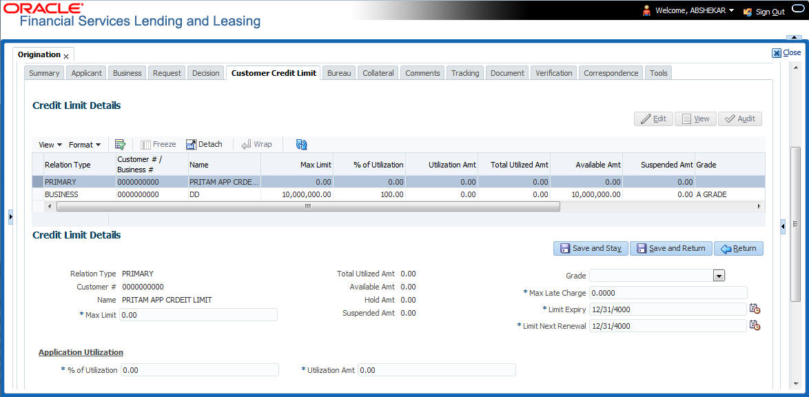 Oracle Financial Services Lending and Leasing