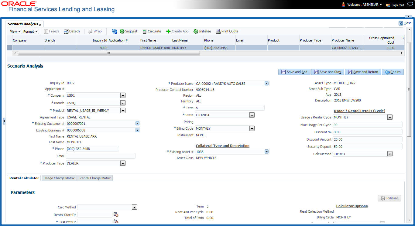 Oracle Financial Services Lending and Leasing