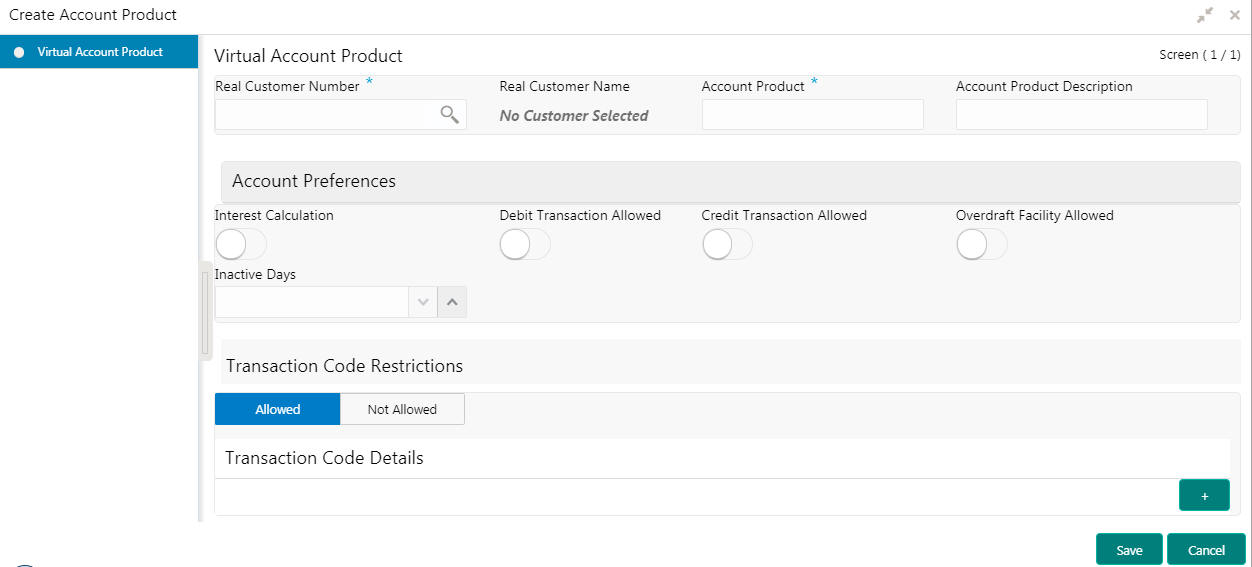 Oracle Banking Virtual Account Management