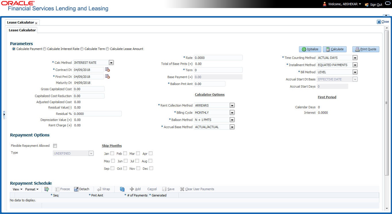 Oracle Financial Services Lending and Leasing