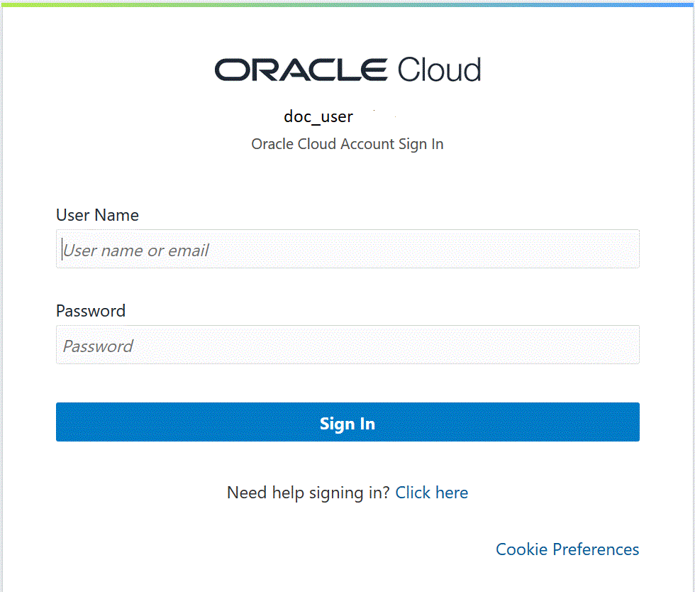 Connecting to the Oracle Cloud Infrastructure