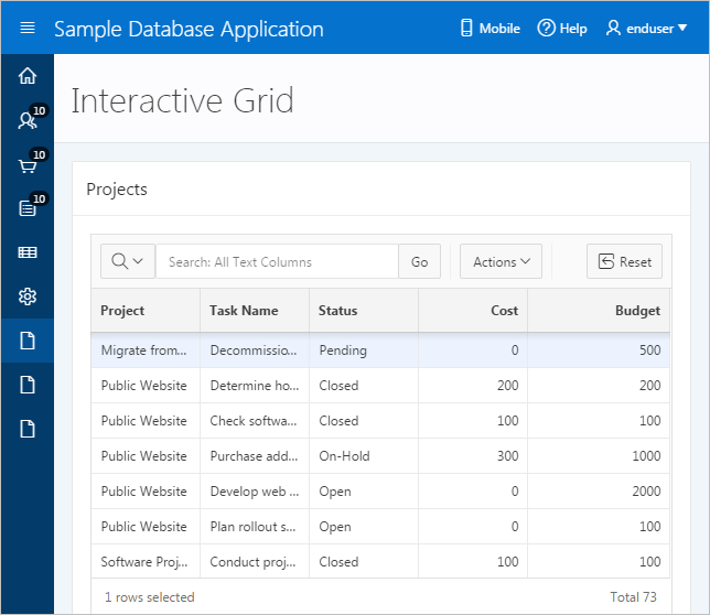 About Interactive Grids