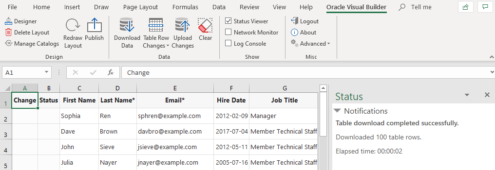 Create an Integrated Excel Workbook to Manage Data from a REST Service