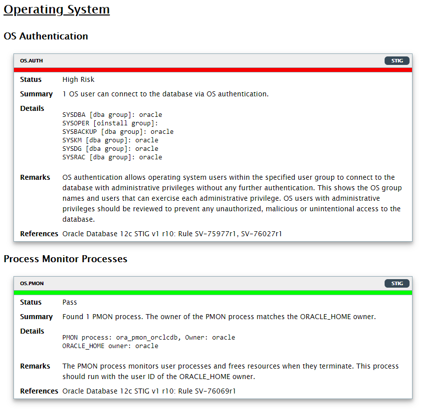Oracle Database Security Assessment Tool User Guide, Release 2.2.1