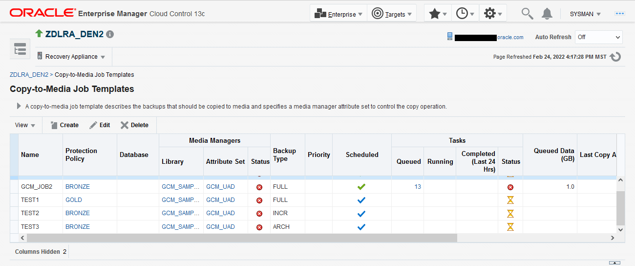 Copying Backups to Tape with Recovery Appliance