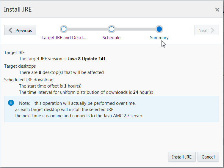Java advanced management console mlmrts
