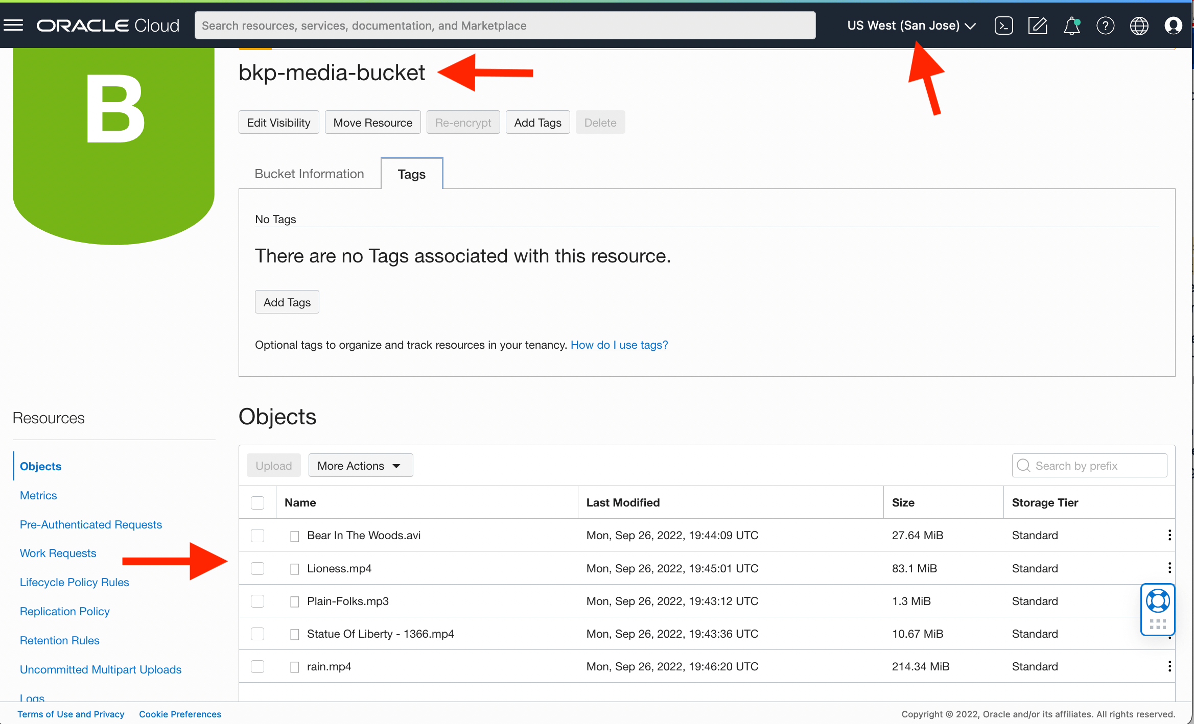 Configure Object Storage crossregion replication for Disaster Recovery