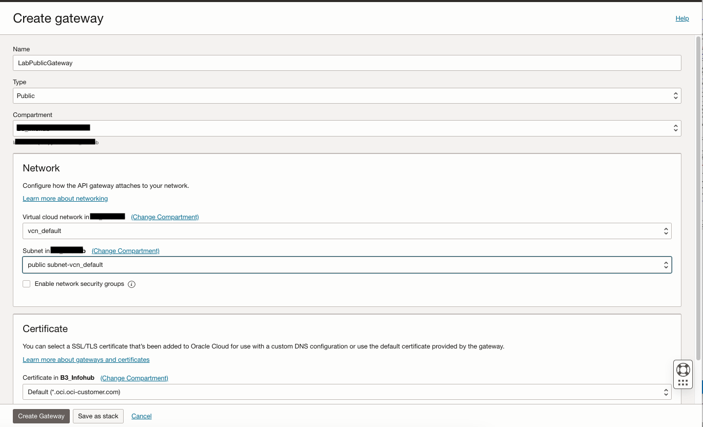 Consume a private OCI Streaming topic behind an API Gateway using OCI