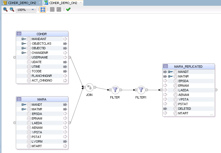 Using Advanced Join Handling for Change Detection with SAP CDHDR Table