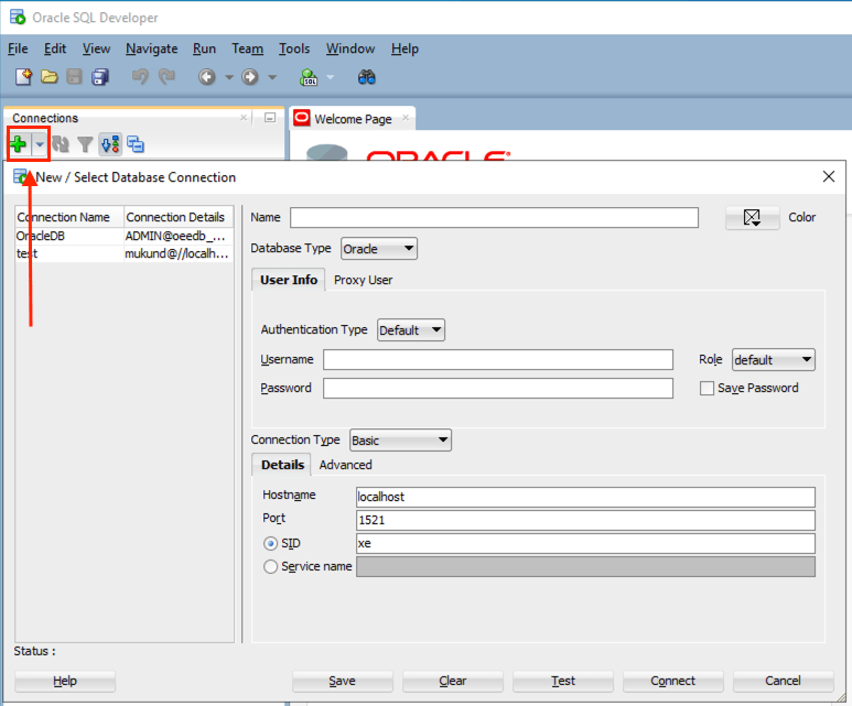 使用 Oracle SQL Developer 连接到 Oracle Cloud Infrastructure 上的 Microsoft SQL Server 数据库