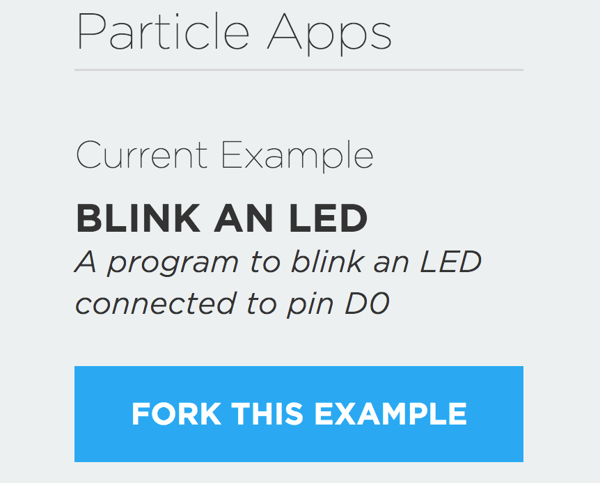 Web IDE Getting Started Particle