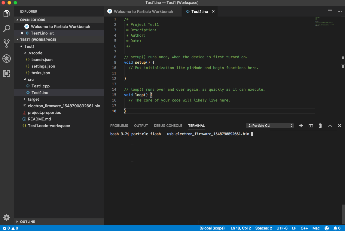 Workbench Getting Started Particle