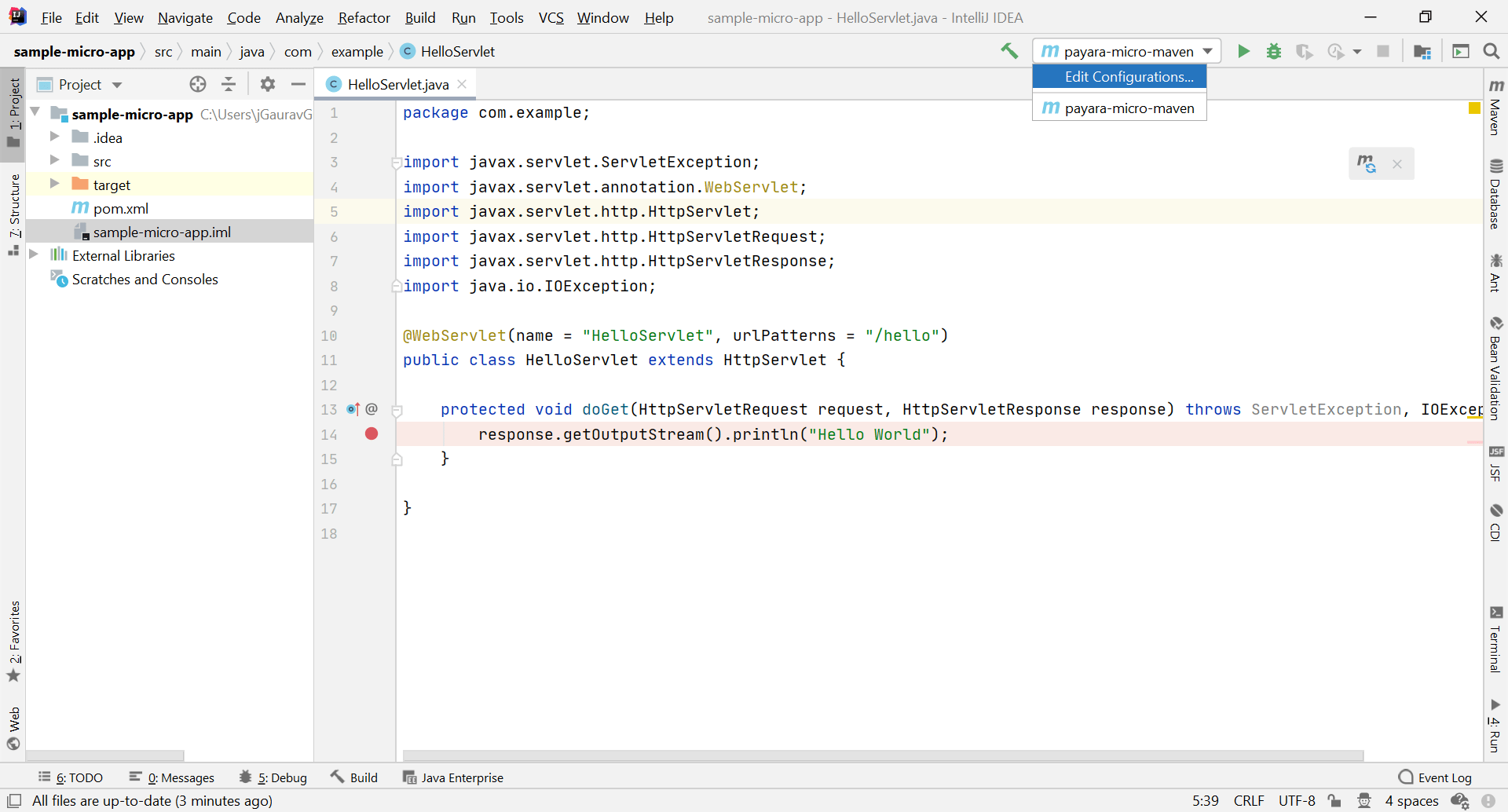 Payara Server Tools in IntelliJ IDEA Payara Enterprise Documentation