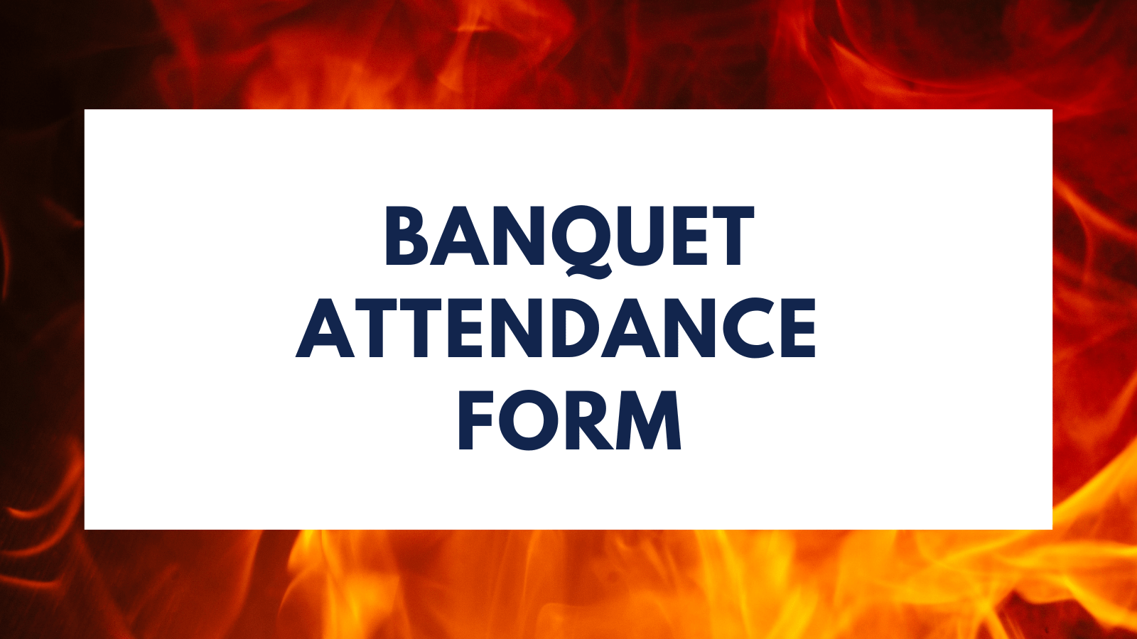 Banquet Attendance Form Pennington County, South Dakota