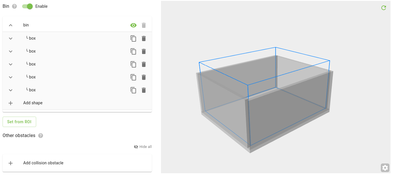 The bin collision obstacle — Pickit 3.1 documentation
