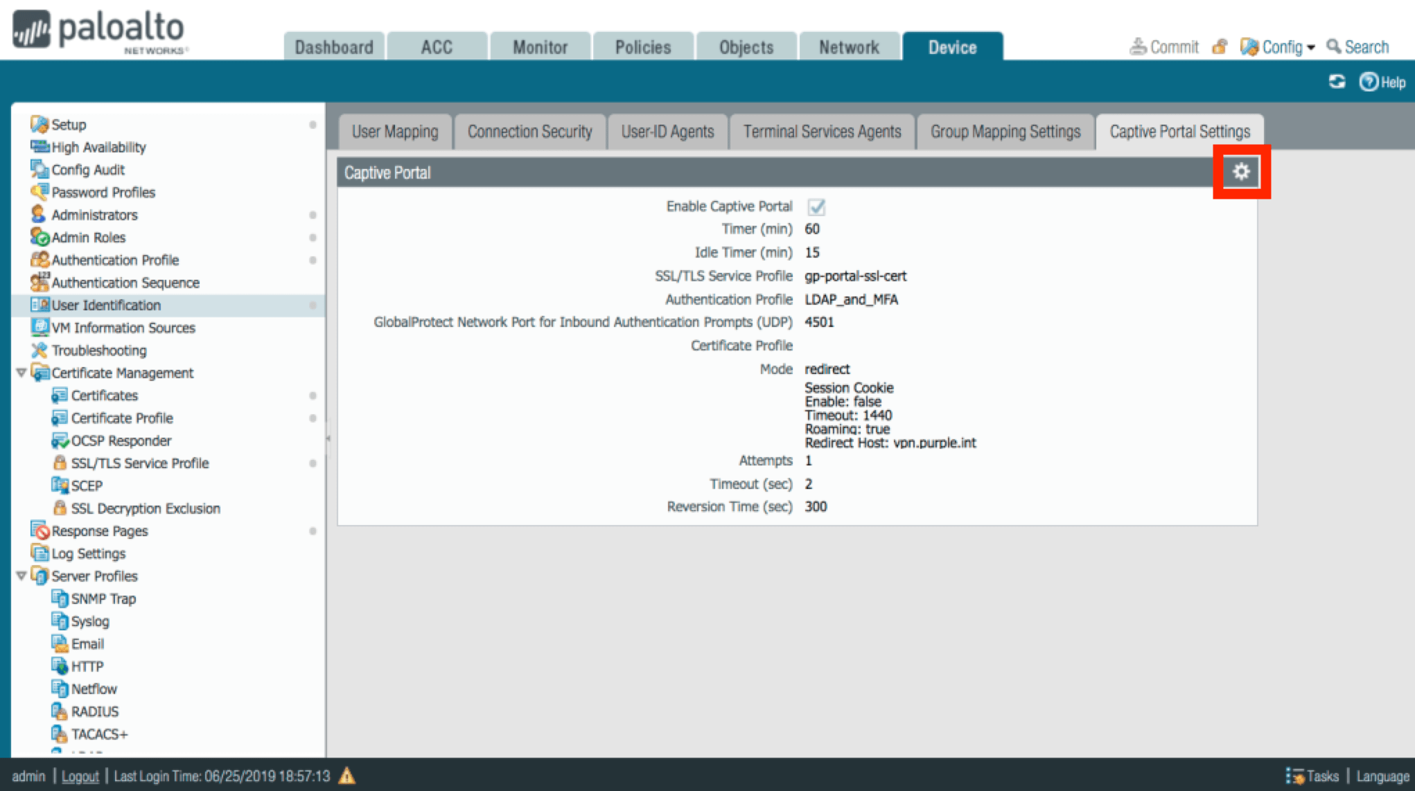 Configuring Palo Alto Authentication Portal for PingID PingID