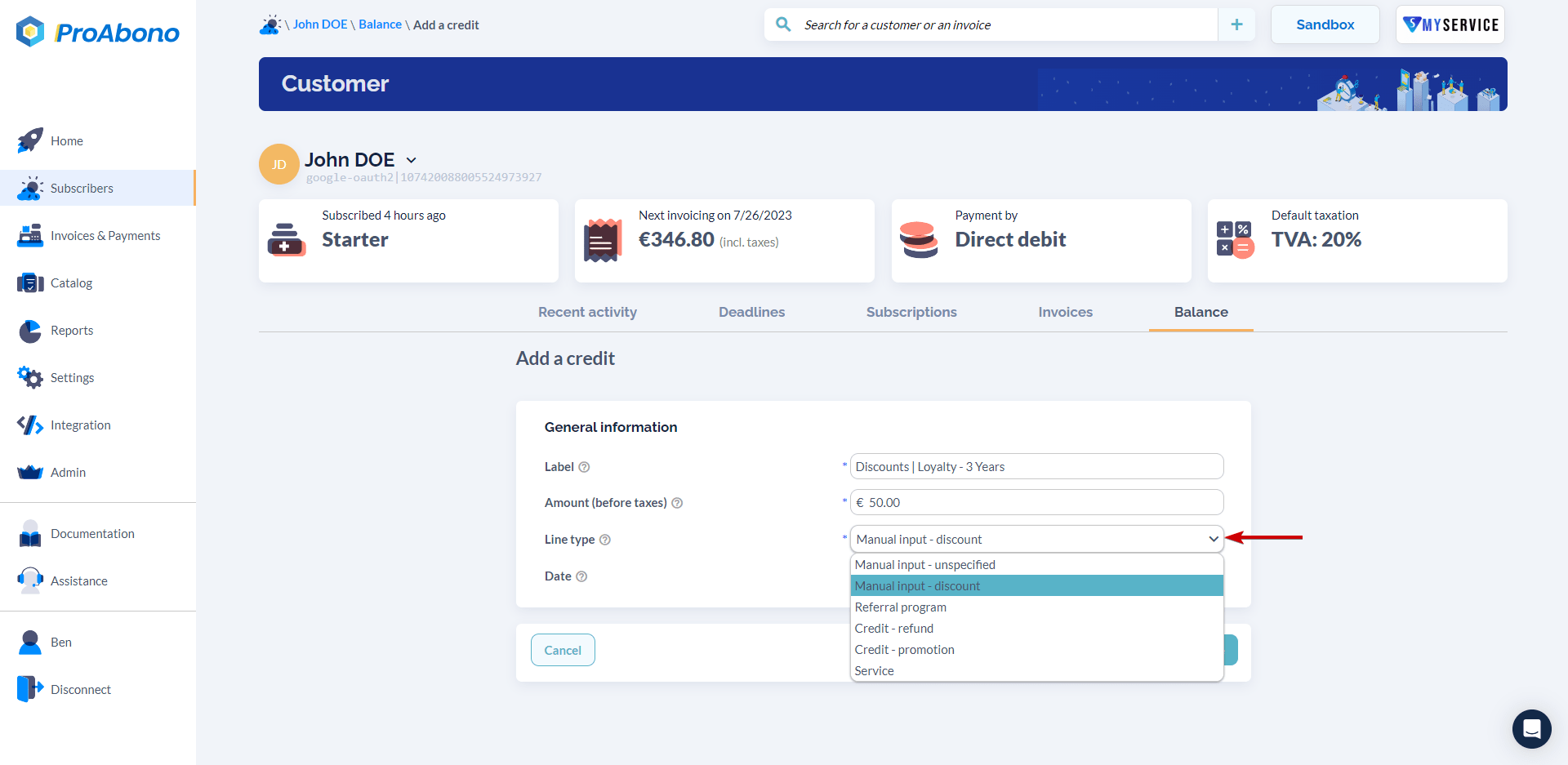 How to apply a discount to an invoice ? Assistance & Documentation