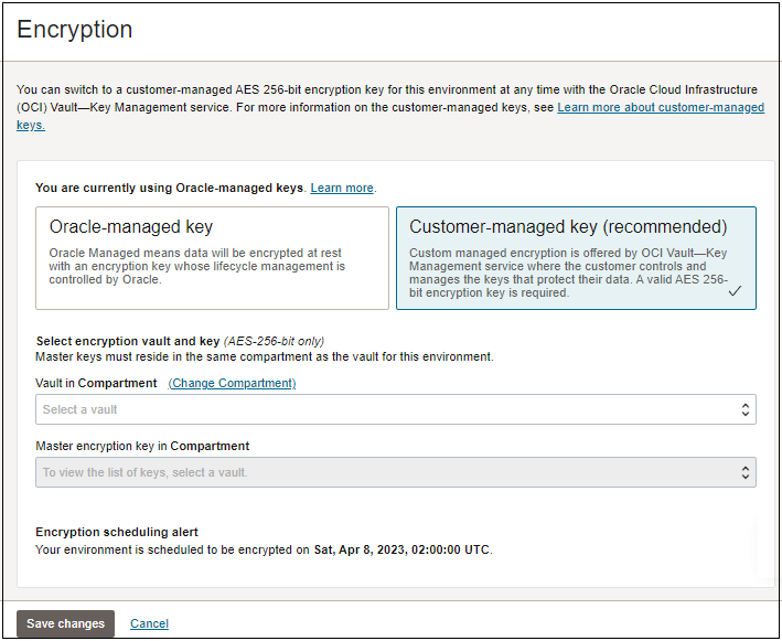 CustomerManaged Keys for Oracle Break Glass