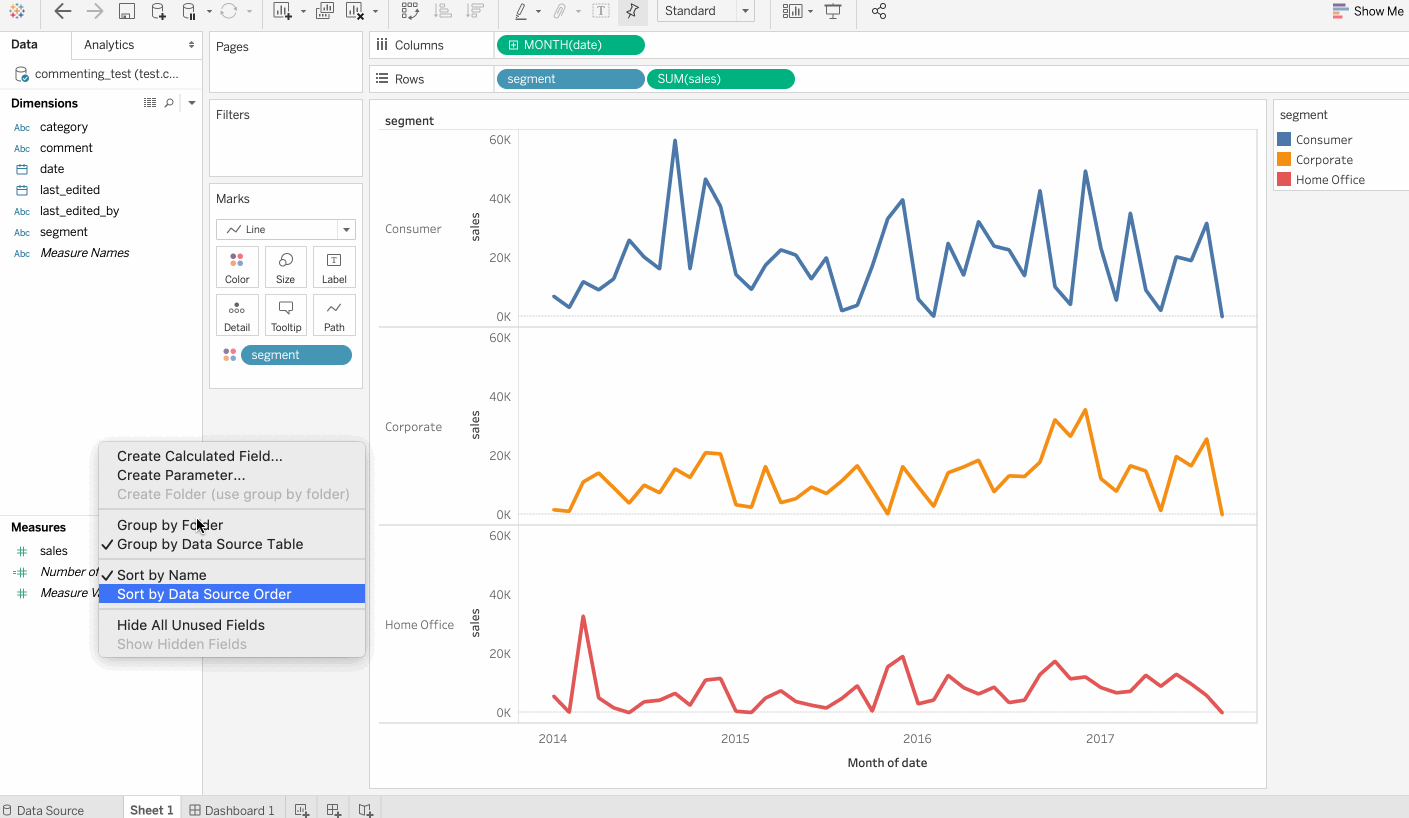 How To Repeat Row Values In Tableau
