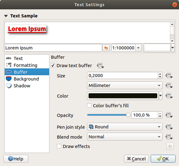 12.3. Setting a label — QGIS Documentation documentation