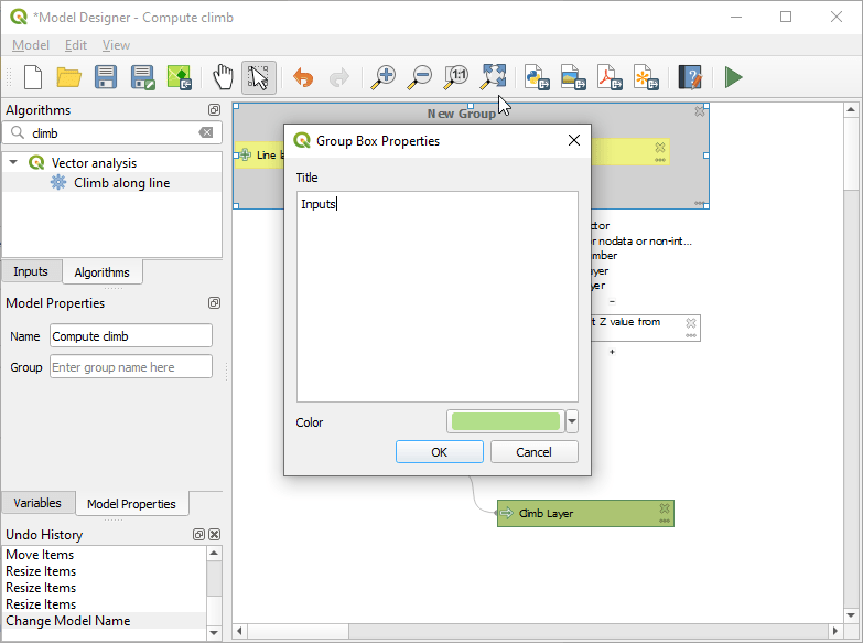 27.5. The model designer — QGIS Documentation documentation